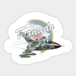 Cartoon Fighter Plane Sticker